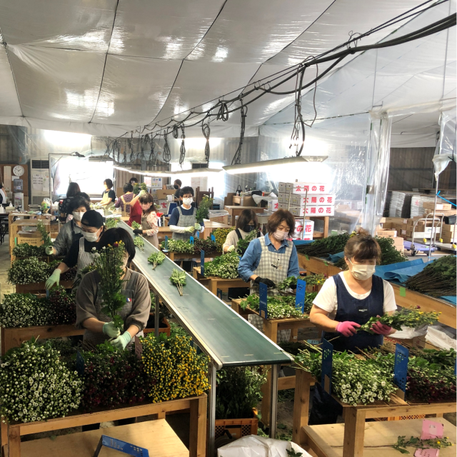 花束加工場①